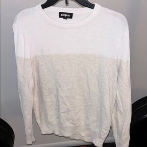 Express Men's White Sweater
